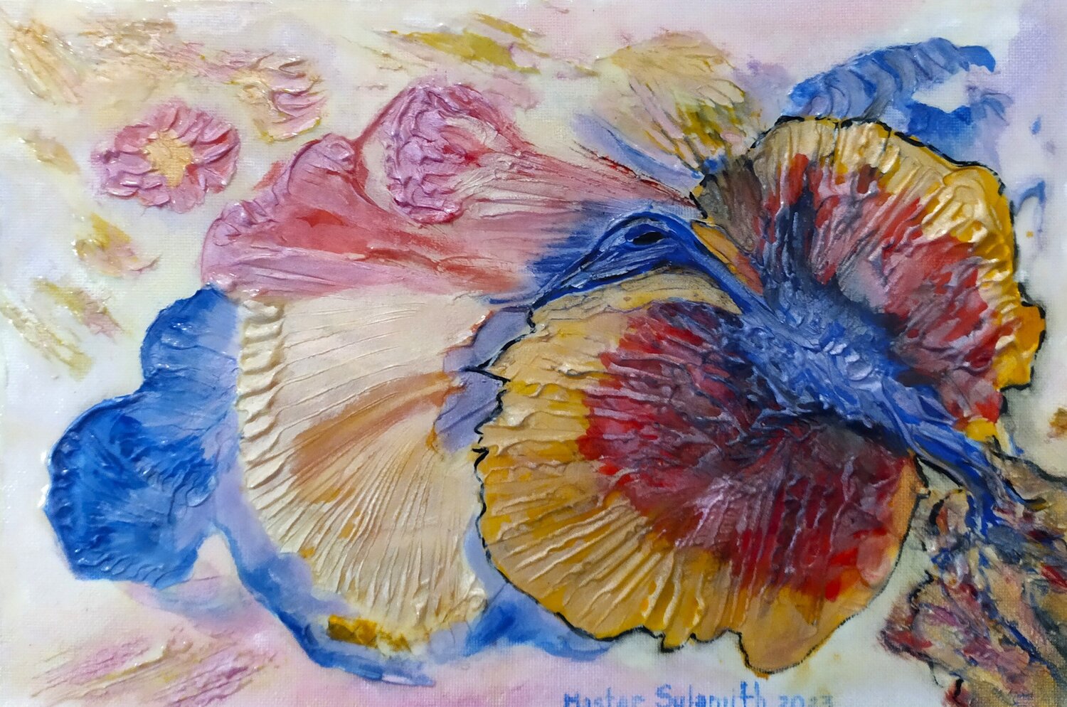 Bird of Paradise Svetlana Ivanova Originalgemälde zu verkaufen