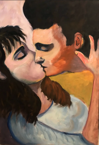 46 -  LE BAISER von Jenny d'Ormond, Malerei kaufen auf Singulart