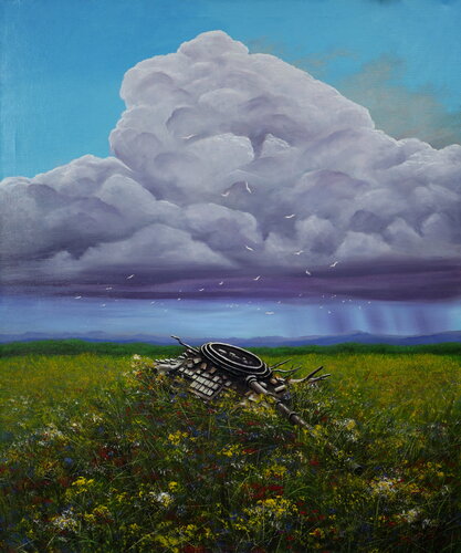 Summer day. After the thunderstorm von Eugene Gorbachenko, Malerei kaufen auf Singulart