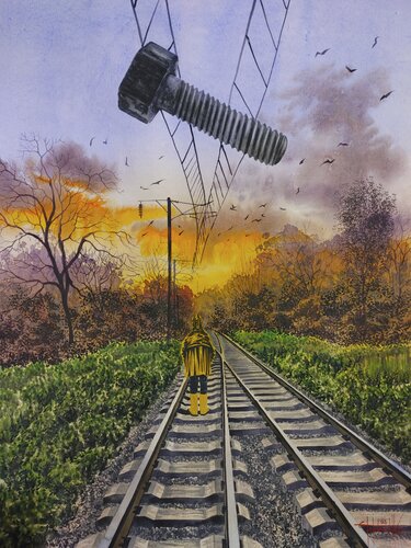 S.T.A.L.K.E.R. The road to the bright zone di Eugene Gorbachenko, Pittura in vendita su Singulart