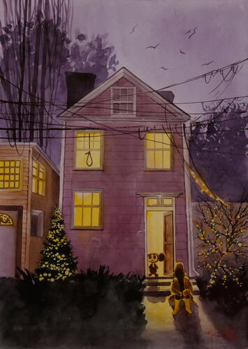 Not Merry Christmas di Eugene Gorbachenko, Pittura in vendita su Singulart