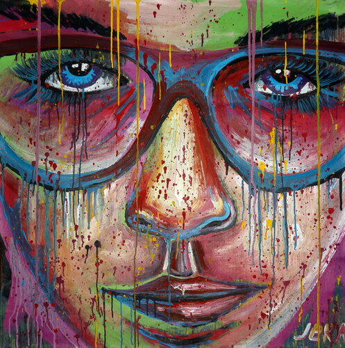 Portrait of a girl di Eugene Gorbachenko, Pittura in vendita su Singulart
