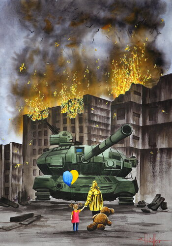 No war van Eugene Gorbachenko, Schilderij te koop op Singulart