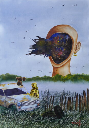 External and internal van Eugene Gorbachenko, Schilderij te koop op Singulart