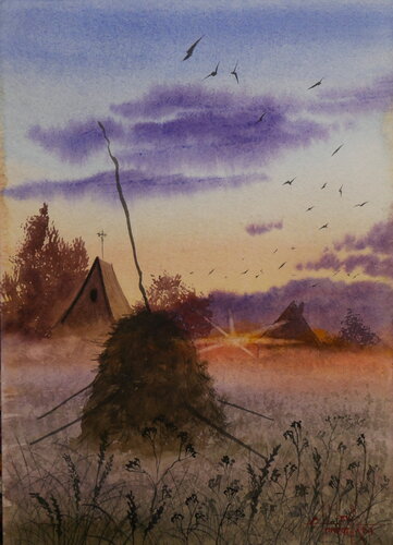 Haystack di Eugene Gorbachenko, Pittura in vendita su Singulart