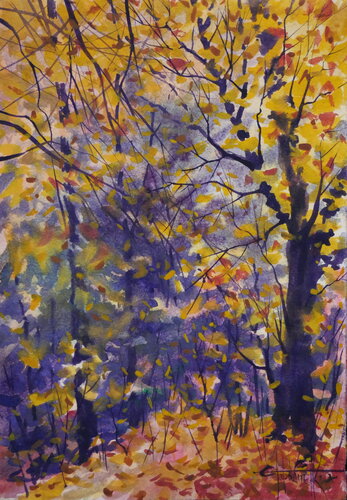 The smell of autumn di Eugene Gorbachenko, Pittura in vendita su Singulart