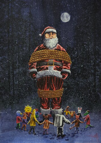 Naughty children by Eugene Gorbachenko, 油畫 for Sale on Singulart