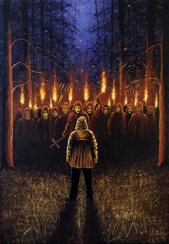 The Heretic: Part 2. Opposition di Eugene Gorbachenko, Pittura in vendita su Singulart