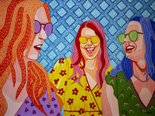 Friends No. 11 van Randall Steinke, Schilderij te koop op Singulart