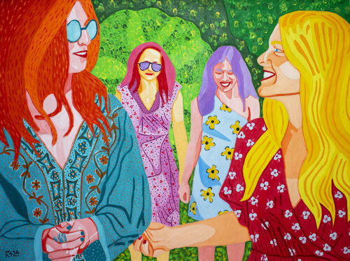 Friends No. 5 van Randall Steinke, Schilderij te koop op Singulart