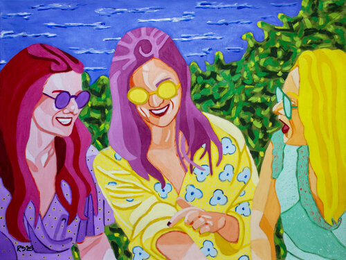 Friends No. 4 van Randall Steinke, Schilderij te koop op Singulart