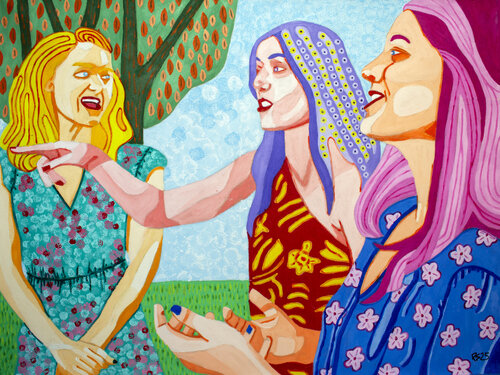 Friends No. 15 van Randall Steinke, Schilderij te koop op Singulart