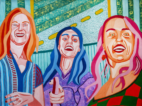 Shopping No. 1 van Randall Steinke, Schilderij te koop op Singulart