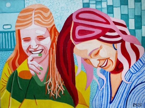 Shopping No. 2 van Randall Steinke, Schilderij te koop op Singulart