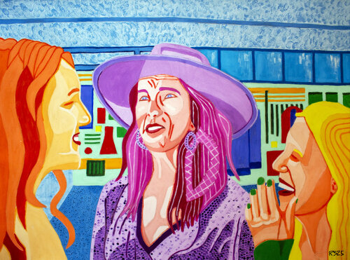 Shopping No. 3 van Randall Steinke, Schilderij te koop op Singulart