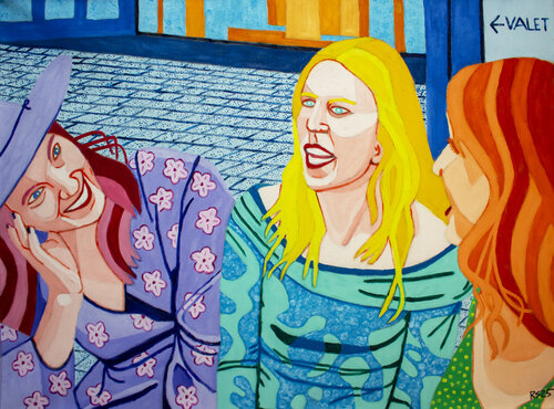 Shopping No. 4 van Randall Steinke, Schilderij te koop op Singulart