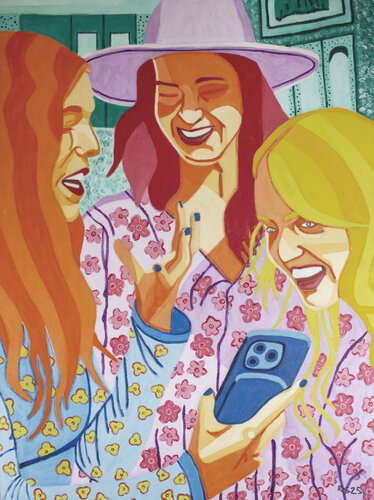 Shopping No. 5 di Randall Steinke, Pittura in vendita su Singulart