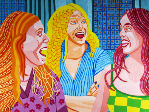 Shopping No. 6 van Randall Steinke, Schilderij te koop op Singulart