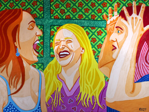 Shopping No. 7 van Randall Steinke, Schilderij te koop op Singulart