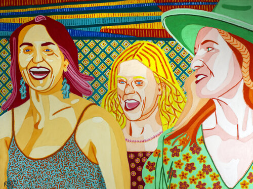 Shopping No. 8 van Randall Steinke, Schilderij te koop op Singulart