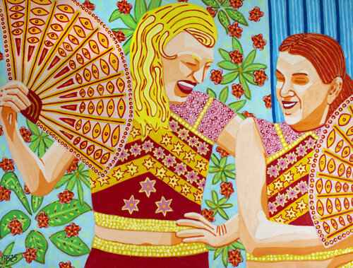 Two Dancers par Randall Steinke, Peinture en vente sur Singulart