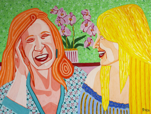 Two Women No. 4 van Randall Steinke, Schilderij te koop op Singulart