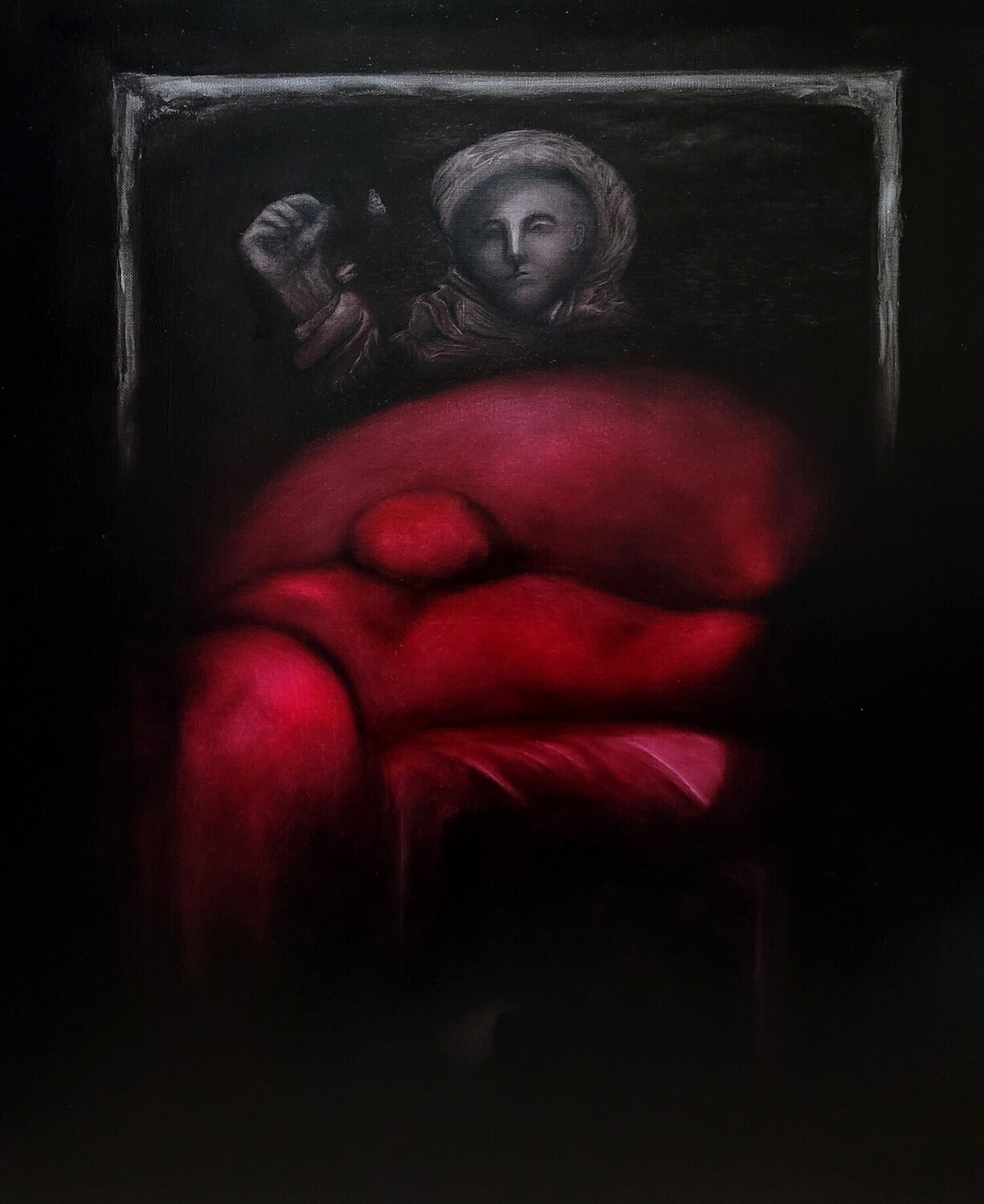 Portrait of the deceased Bongeun Koo Originalgemälde zu verkaufen