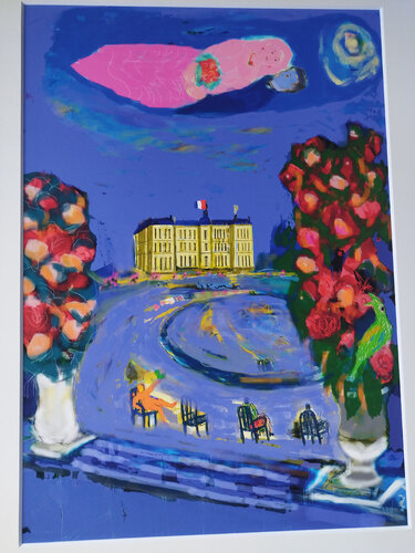 公園の空の上 di MASAO KANNO, Pittura in vendita su Singulart