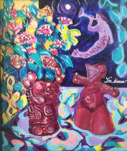野生の時代　(ancient 　music) von MASAO KANNO, Malerei kaufen auf Singulart
