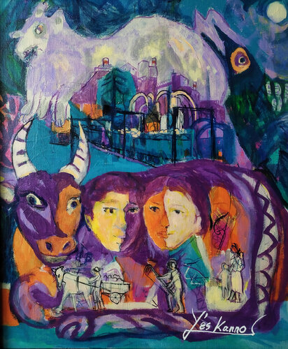 NOSTALGIE DU NATAL di MASAO KANNO, Pittura in vendita su Singulart