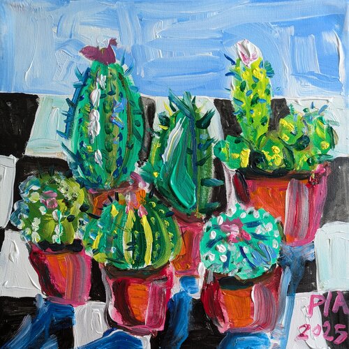 Not As Easy As It Looks di Pia Grambart, Pittura in vendita su Singulart