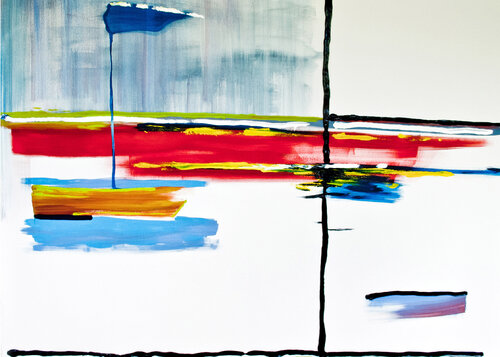 Mondrianseestück van Tobias Wyrzykowski, Schilderij te koop op Singulart