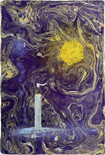 Sun and Candle van Tobias Wyrzykowski, Werk op papier te koop op Singulart