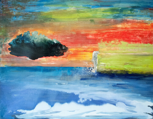 Wolke am Hafen by Tobias Wyrzykowski, Painting for Sale on Singulart