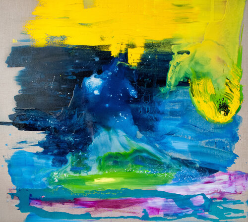 Komet und Heidekraut by Tobias Wyrzykowski, Painting for Sale on Singulart