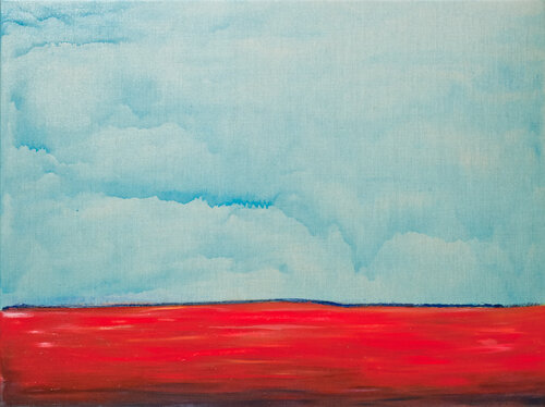 Edition Landschaft - Blau par Tobias Wyrzykowski, Peinture en vente sur Singulart