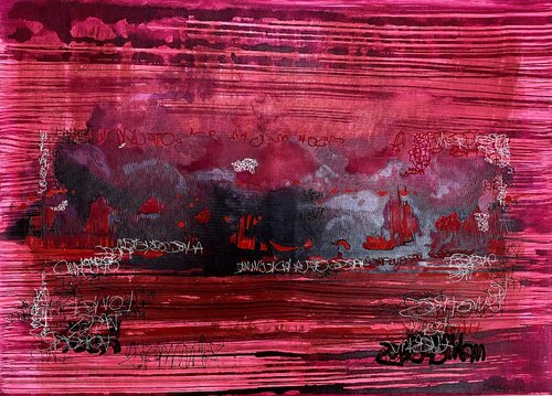 Red Silence by Katharina Stegmeier, 회화 for Sale on Singulart