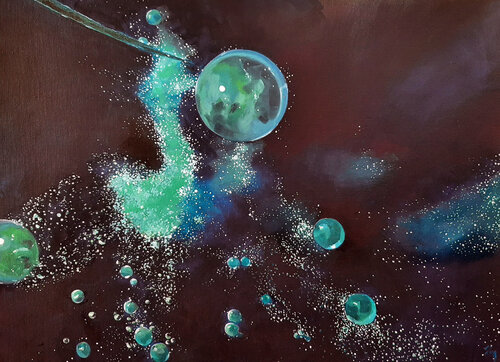 Effervescence van Hélène Marchand, Schilderij te koop op Singulart