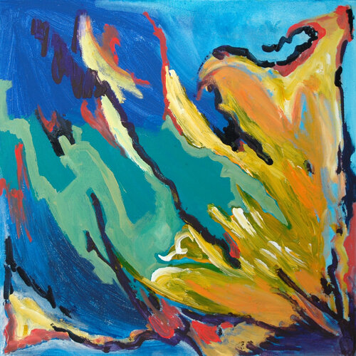 Fuoco verde de Daniela Antonello Antonello, Pintura a la venta en Singulart