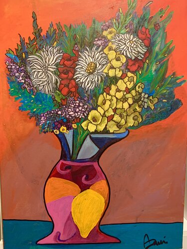 Natura viva con mazzo di fiori by Daniela Antonello Antonello, Painting for Sale on Singulart
