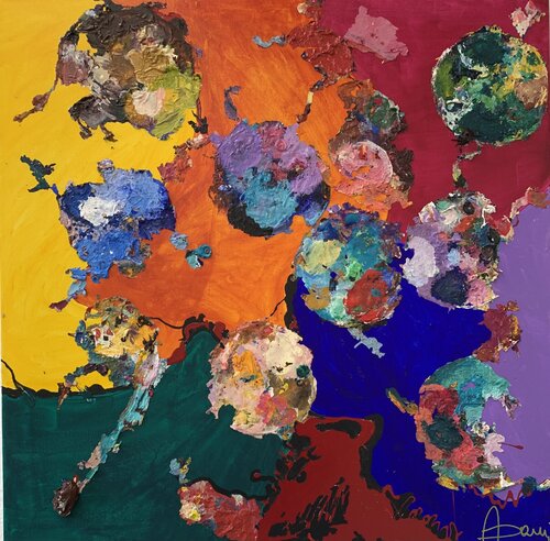 Big bang de Daniela Antonello Antonello, Pintura a la venta en Singulart