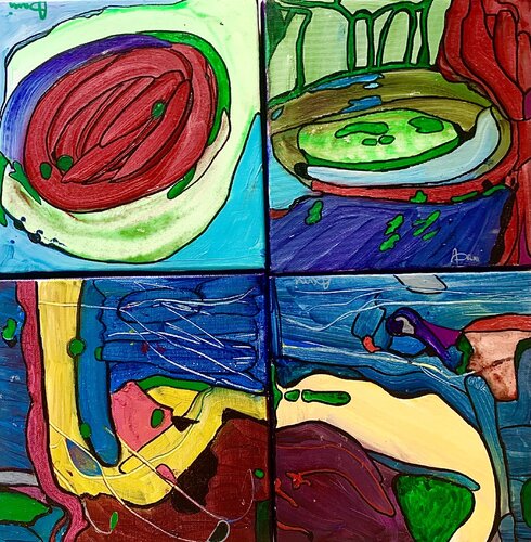 Paesaggi in movimento by Daniela Antonello Antonello, Painting for Sale on Singulart