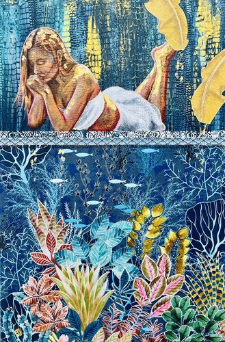 Entre deux eaux van Stéphanie Gendron, Schilderij te koop op Singulart