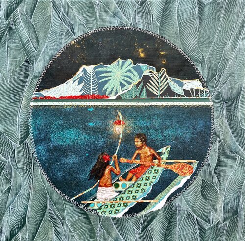 Mener sa barque par Stéphanie Gendron, Peinture en vente sur Singulart