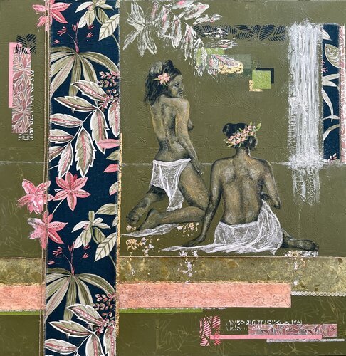 Une amitié si précieuse di Stéphanie Gendron, Pittura in vendita su Singulart