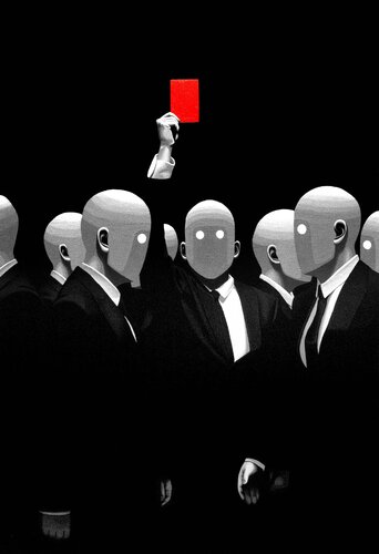 Redcard van Jungwan Chae, Schilderij te koop op Singulart