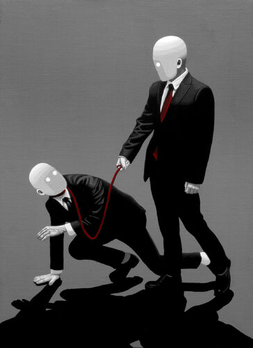 Walk the dog van Jungwan Chae, Schilderij te koop op Singulart
