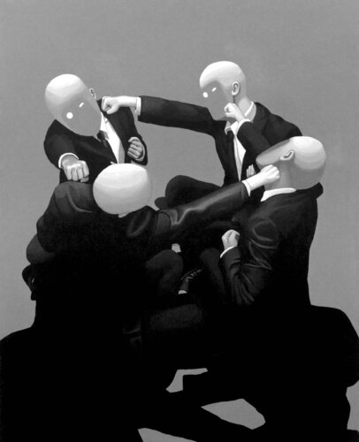 I hate you, I hate you, I hate you, and I hate you di Jungwan Chae, Pittura in vendita su Singulart