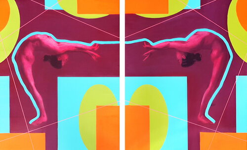 Sisterhood (Diptych) by Robert Walker, Painting for Sale on Singulart