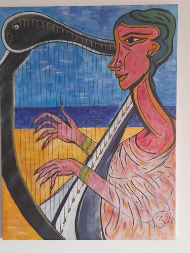 EL ARPISTA par José Garcia Arrojo, Peinture en vente sur Singulart